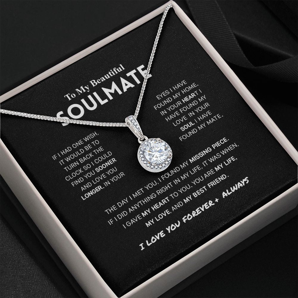 To My Beautiful Soulmate - Love You Longer - Eternal Hope Necklace
