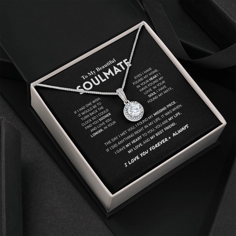 To My Beautiful Soulmate - Love You Longer - Eternal Hope Necklace