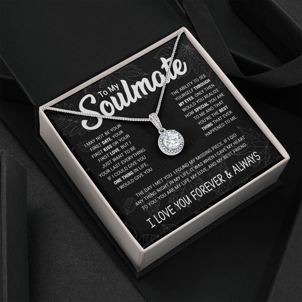 To My Beautiful Soulmate - My Missing Piece - Eternal Hope Necklace - Christmas Gift Idea