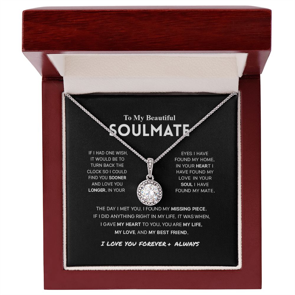 To My Beautiful Soulmate - Love You Longer - Eternal Hope Necklace