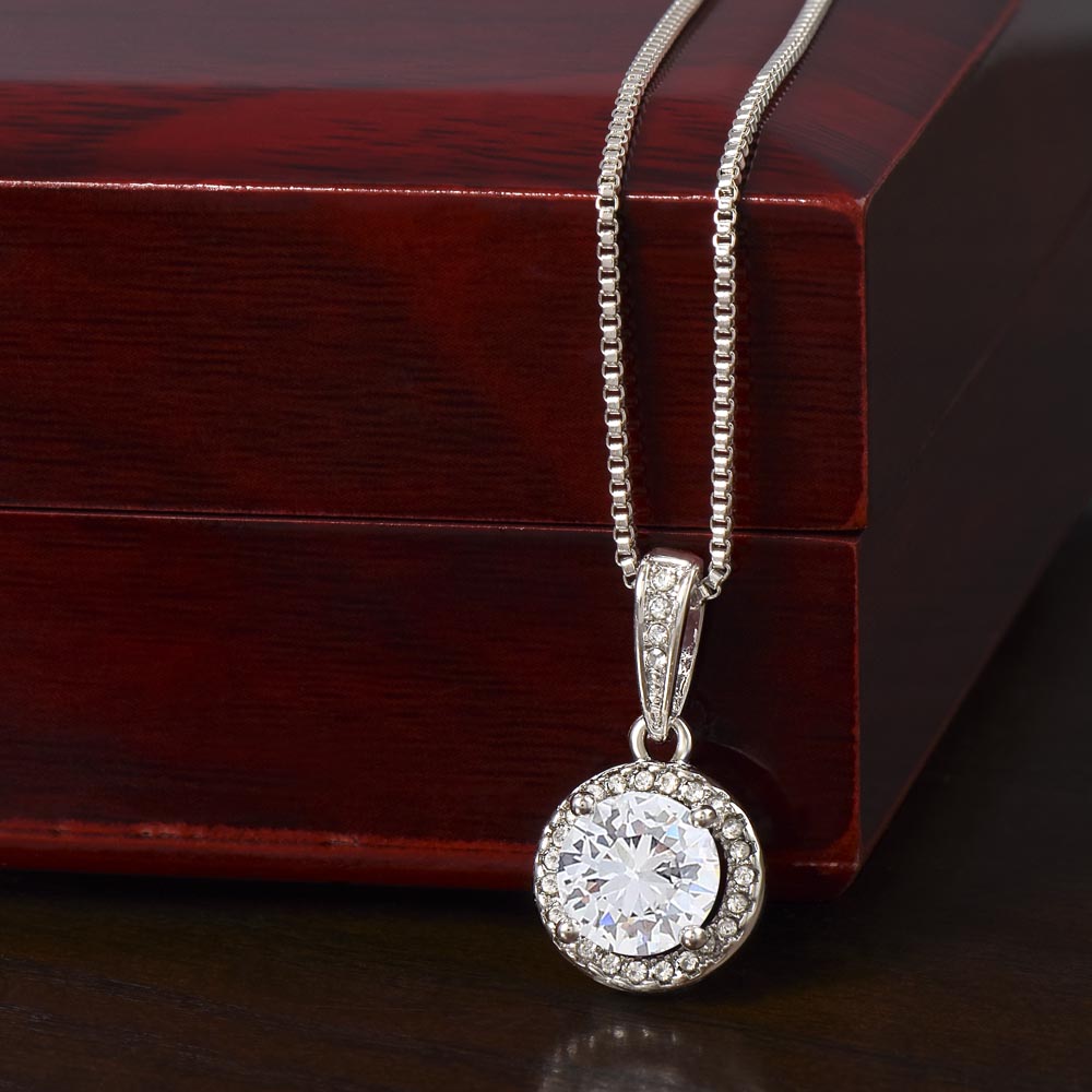 To My Mom - We're Always Connected By Heart, Eternal Hope Necklace Gift for Mom