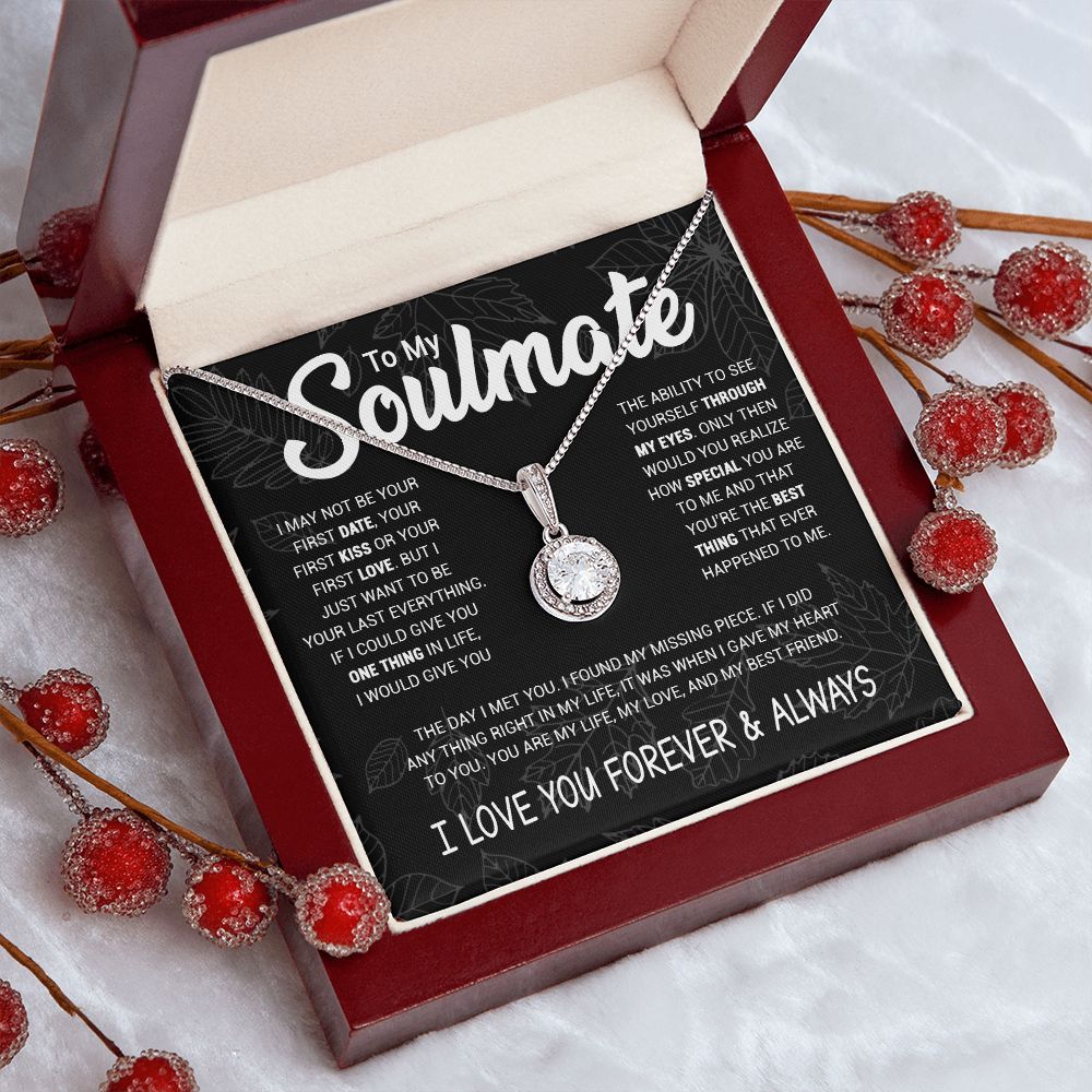 To My Beautiful Soulmate - My Missing Piece - Eternal Hope Necklace - Christmas Gift Idea