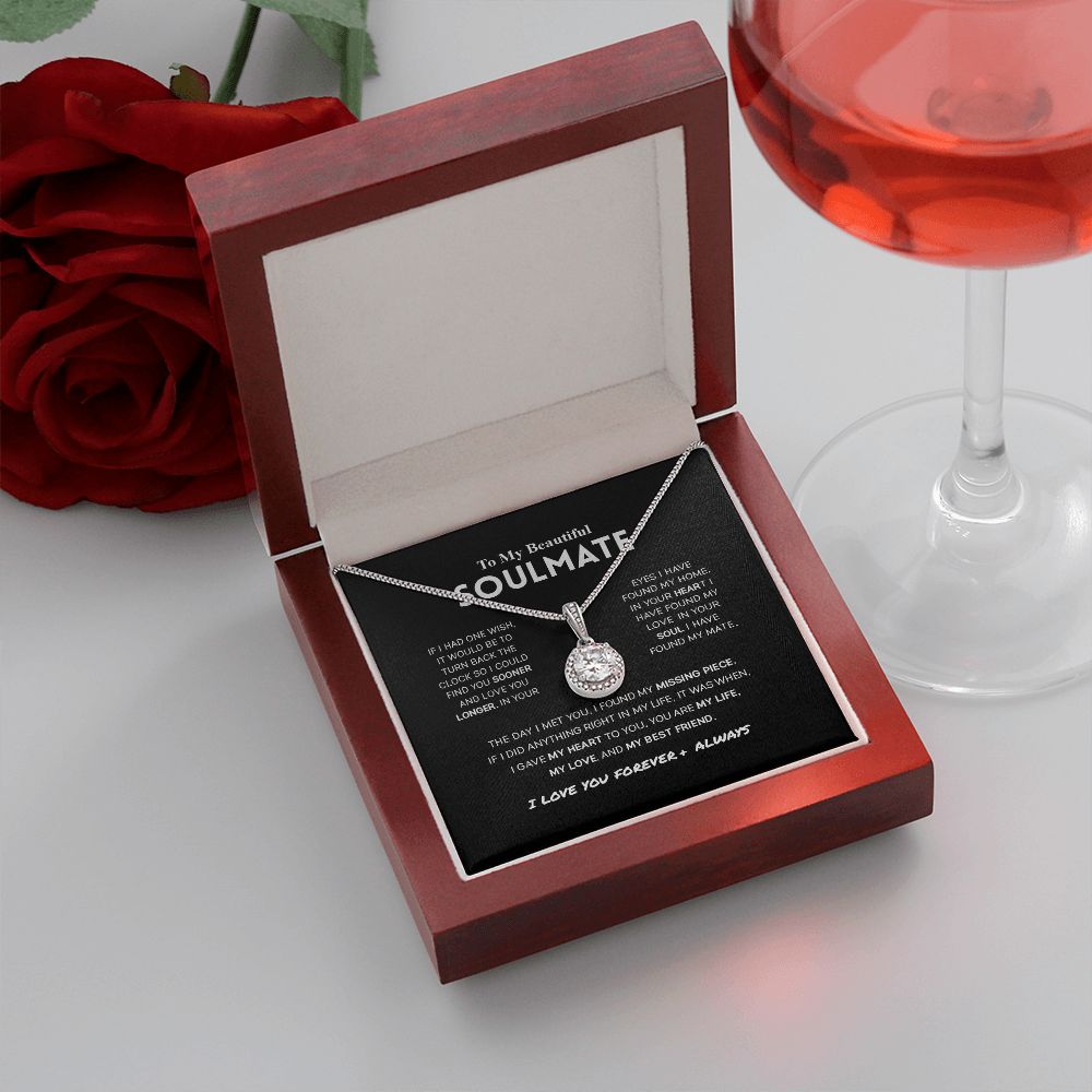 To My Beautiful Soulmate - Love You Longer - Eternal Hope Necklace