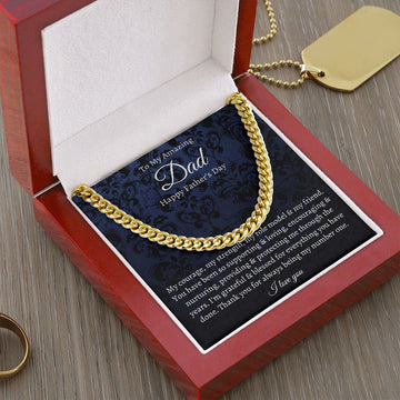 To My Dad - My Role Model - Cuban Link Chain Necklace