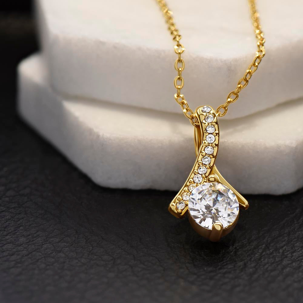 Daughter Love And Support, Alluring Beauty Necklace, Gift Idea For Daughter From Dad