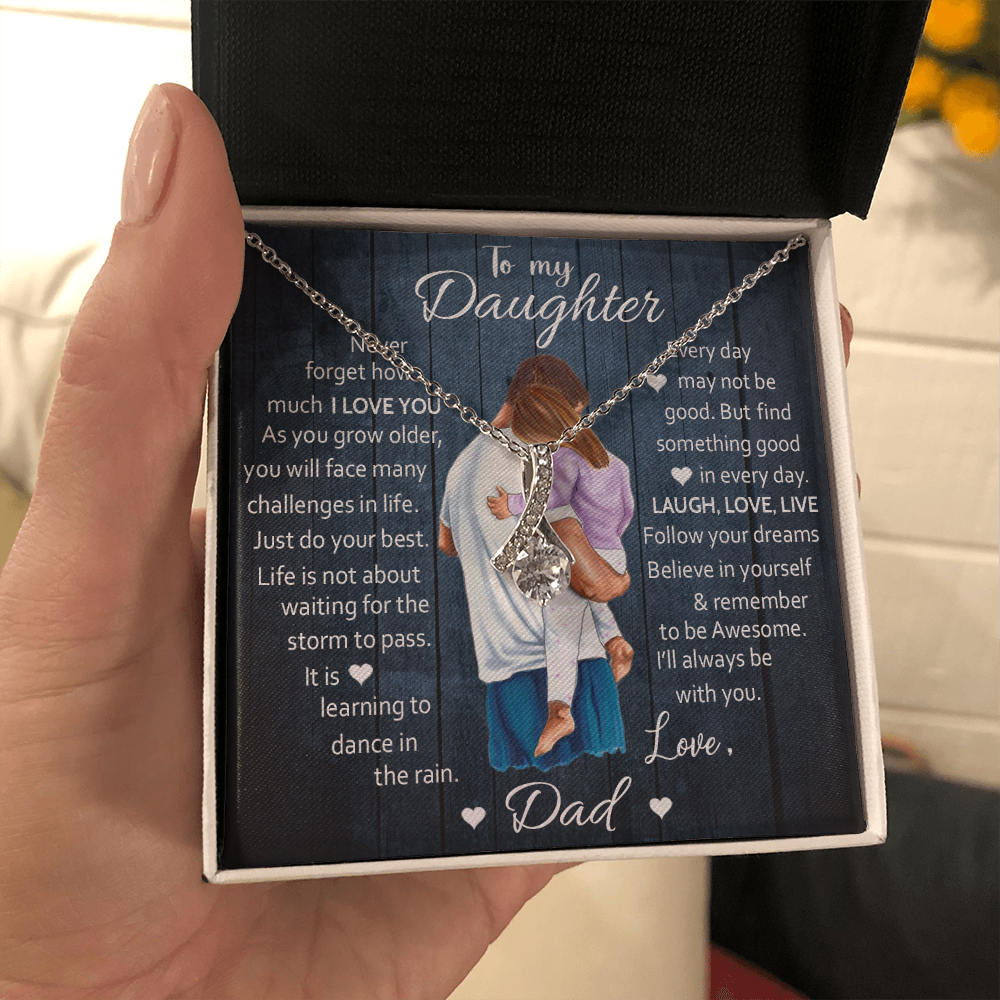To My Daughter - Believe In Yourself - Alluring Beauty Necklace
