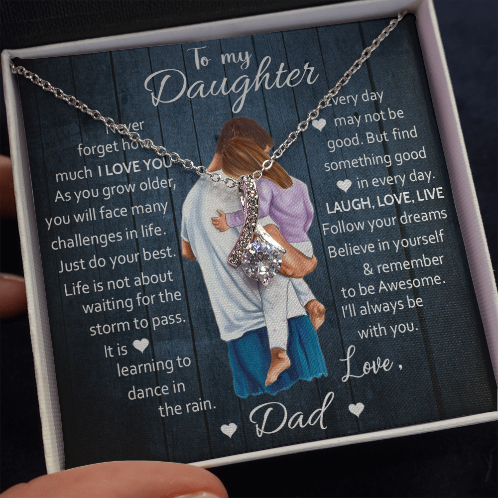 To My Daughter - Believe In Yourself - Alluring Beauty Necklace