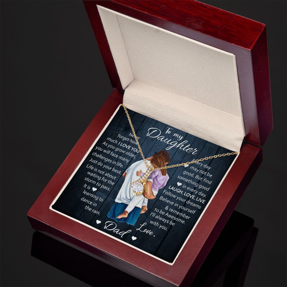 To My Daughter - Believe In Yourself - Alluring Beauty Necklace