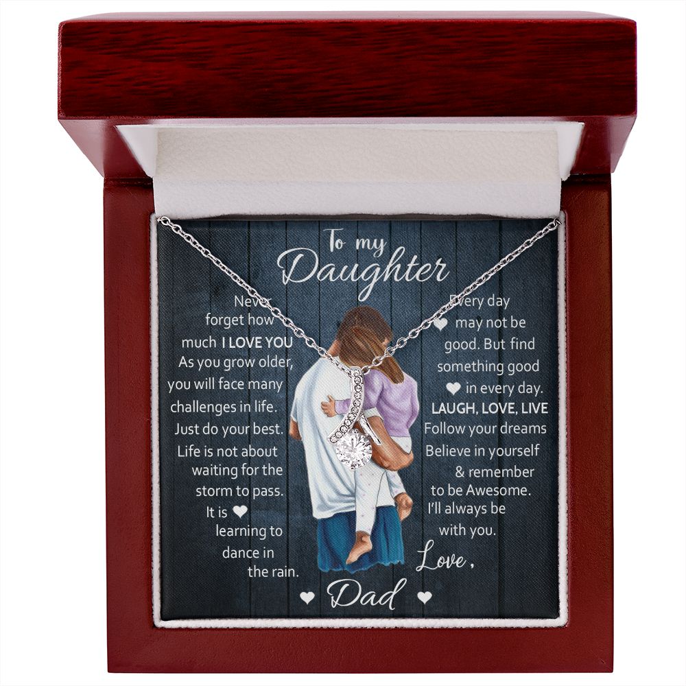 To My Daughter - Believe In Yourself - Alluring Beauty Necklace