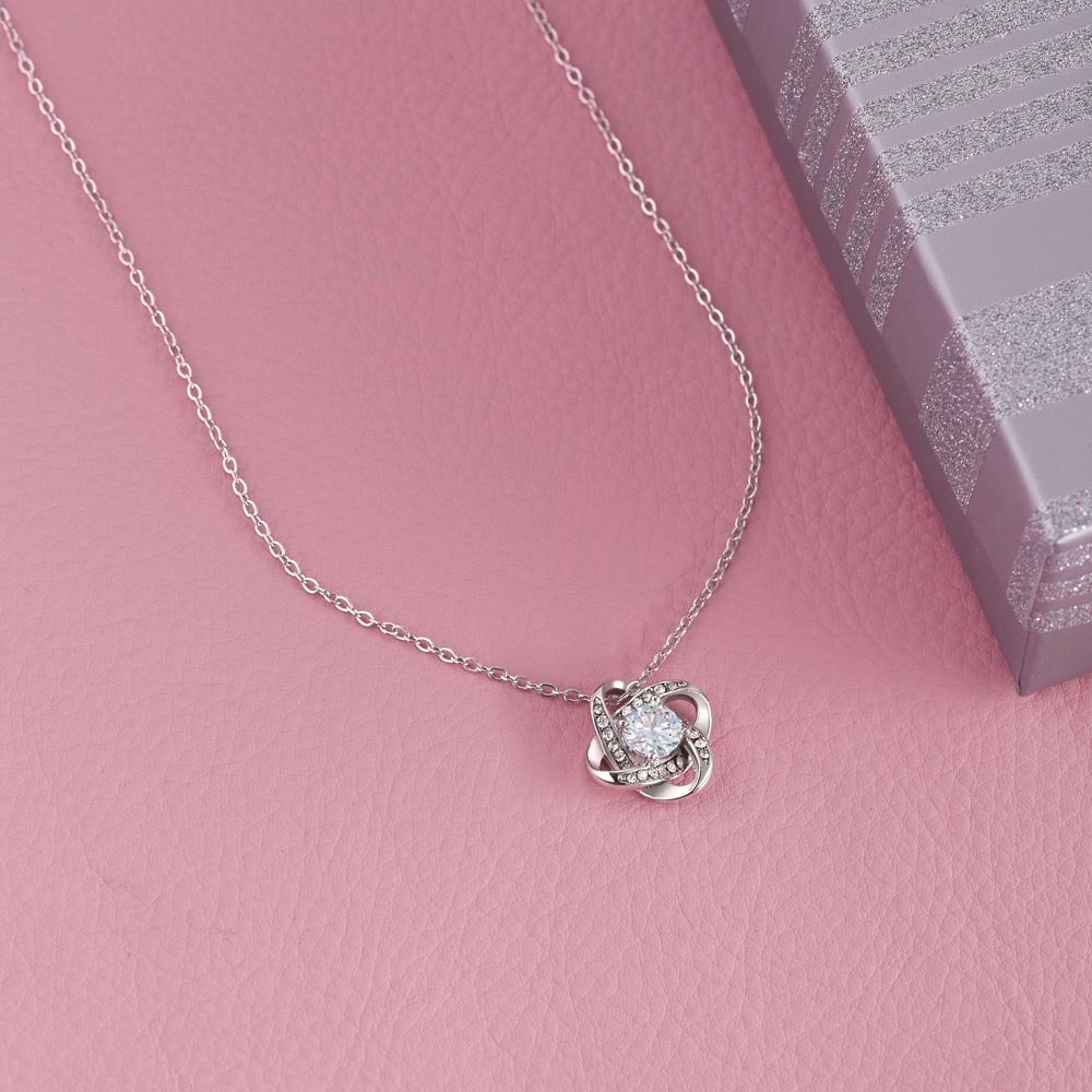 Soulmate My Life My Love - Love Knot Necklace - Anniversary Gift For Soulmate