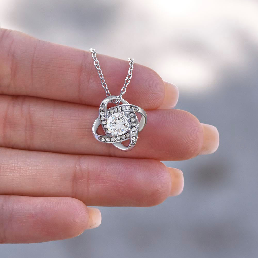 Daughter Journey In Life, Love Knot Necklace, Anniversary Gift For Daughter From Mom