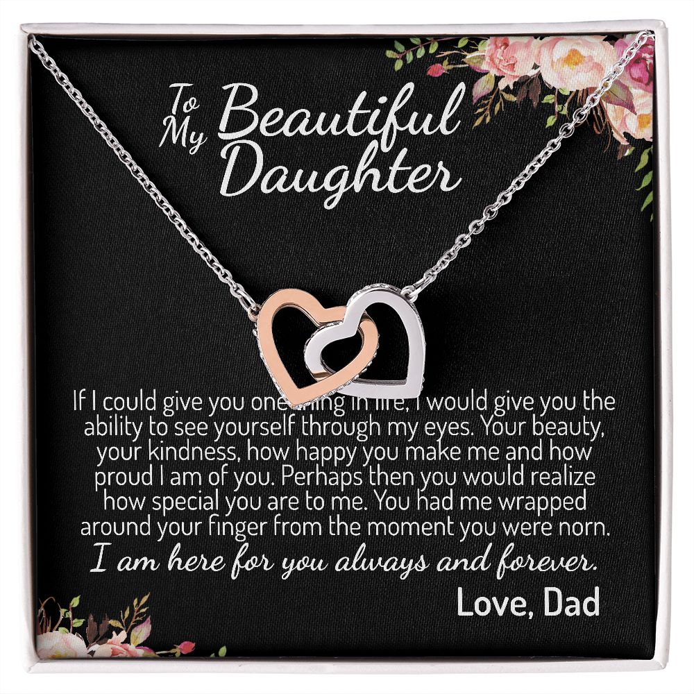To My Beautiful Daughter | Never Forget That How Much I Love You | Gift For Daughter From Dad