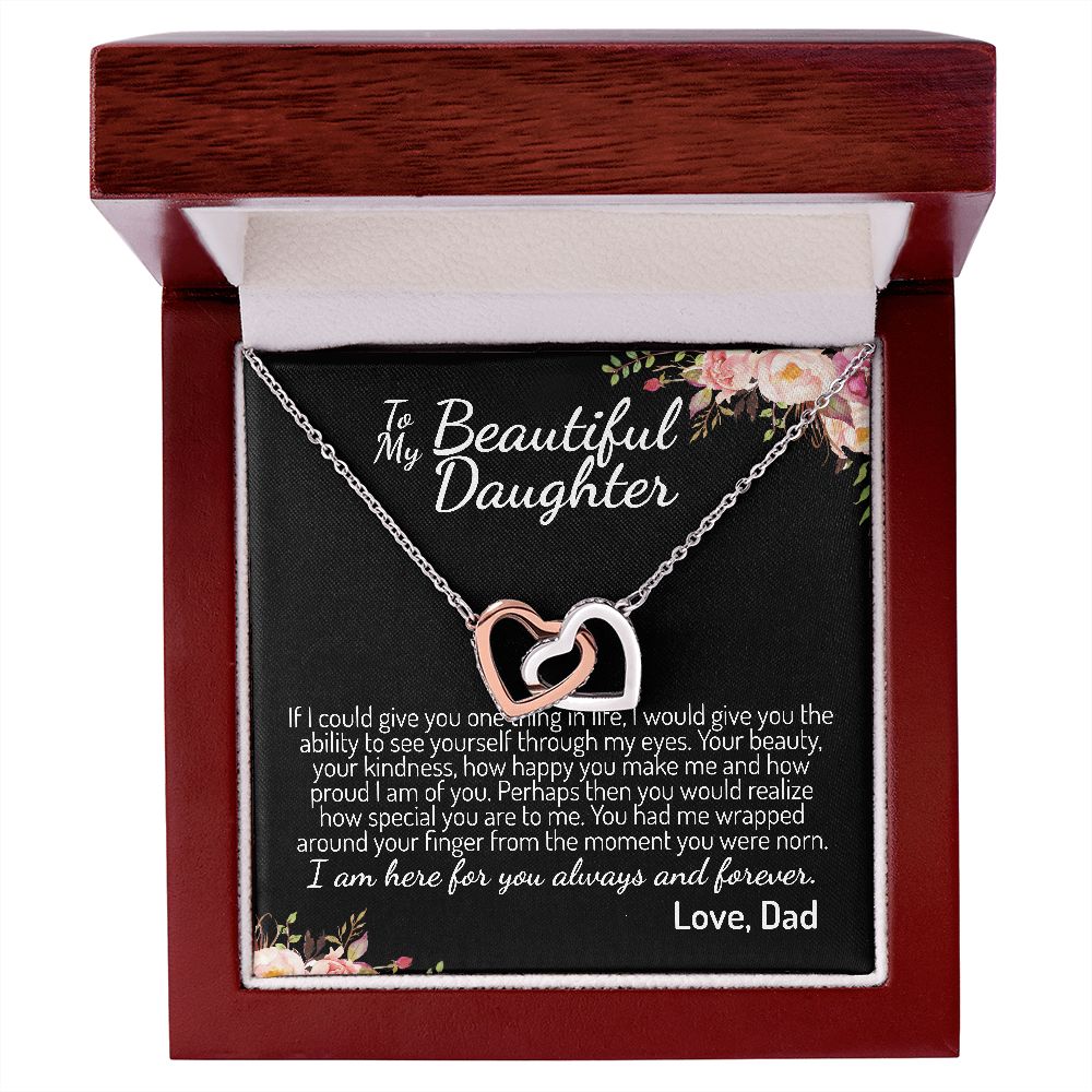 To My Beautiful Daughter | Never Forget That How Much I Love You | Gift For Daughter From Dad