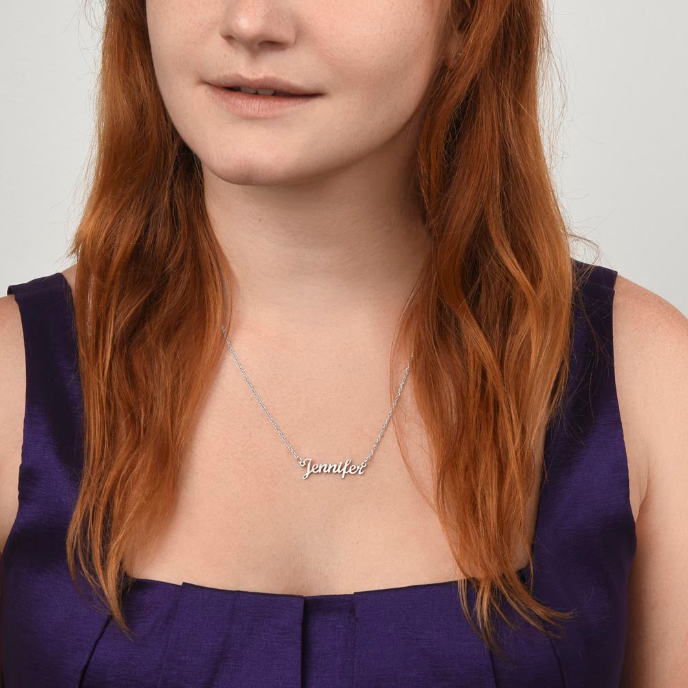Soulmate Deep In Your Heart, Personalized Name Necklace, Custom Jewelry Gift For Her