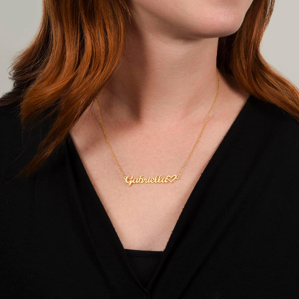 To My Daughter | This Old Man | Heart Name Necklace | Personalized Necklace For Daughter