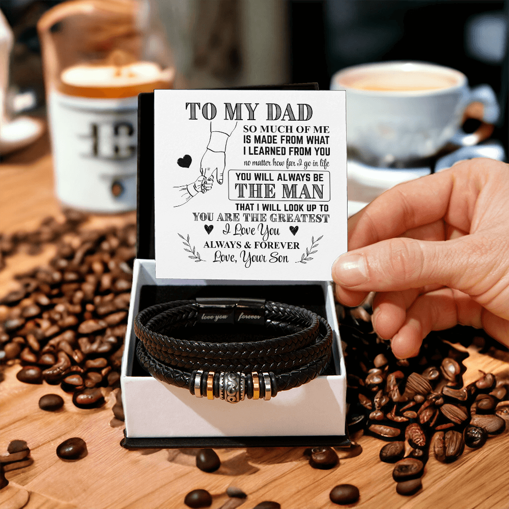 Dad You Are The Greatest - "Love You Forever" Bracelet - Father's Day Gift