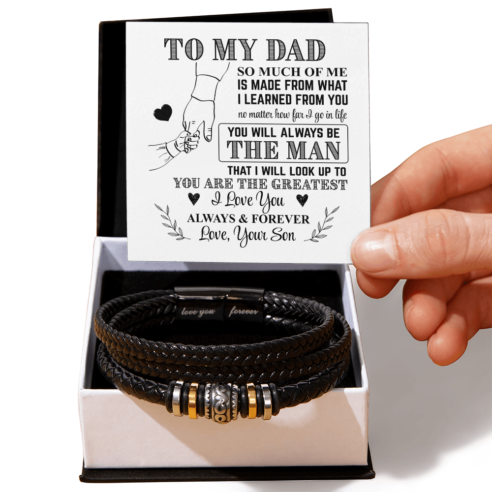 Dad You Are The Greatest - "Love You Forever" Bracelet - Father's Day Gift