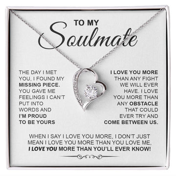 Soulmate The Day I Met You I Found My Missing Piece | Best Gift For Your Soulmate | Forever Love Necklace