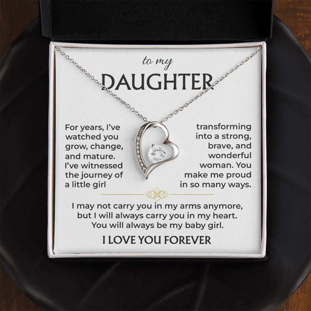 Daughter You Make Me Proud - Best Gift For Daughter - Forever Love Necklace
