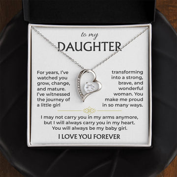 Daughter You Make Me Proud - Best Gift For Daughter - Forever Love Necklace