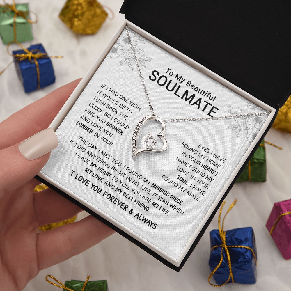 To My Beautiful Soulmate | I Have Found My Mate | Forever Love Necklace