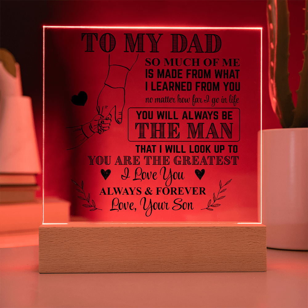 Dad You Are The Greatest - Acrylic Plaque - Father's Day Gift For Dad